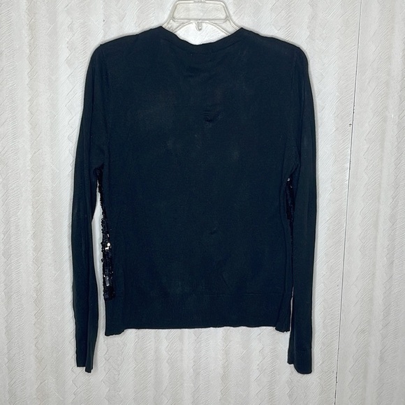❤️ NEW YORK & COMPANY Long Sleeve Sparkle Top Size L - Picture 3 of 4